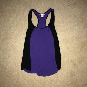 Purple and Black Tank Top